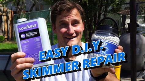 repair cracked pool skimmer|How to Repair a CRACKED Pool Skimmer!